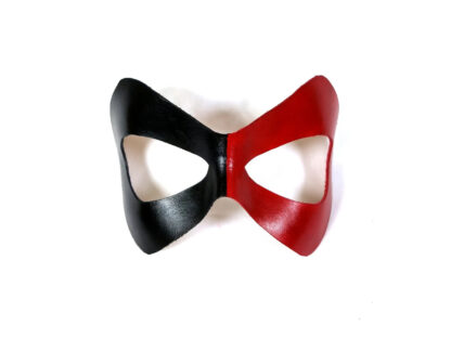 Red and Black Harley Quinn Mask - Front View