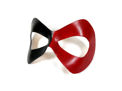 Red and Black Harley Quinn Mask - Left View