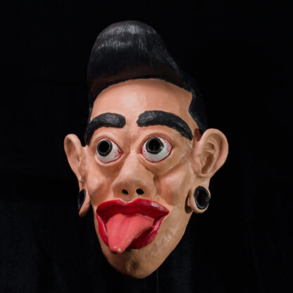 Roller Zoku - Papier mâché and fiber clay mask - left side view