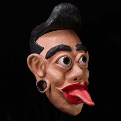 Roller Zoku - Papier mâché and fiber clay mask - right side view